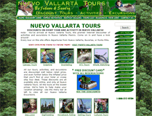Tablet Screenshot of nuevovallartatours.com